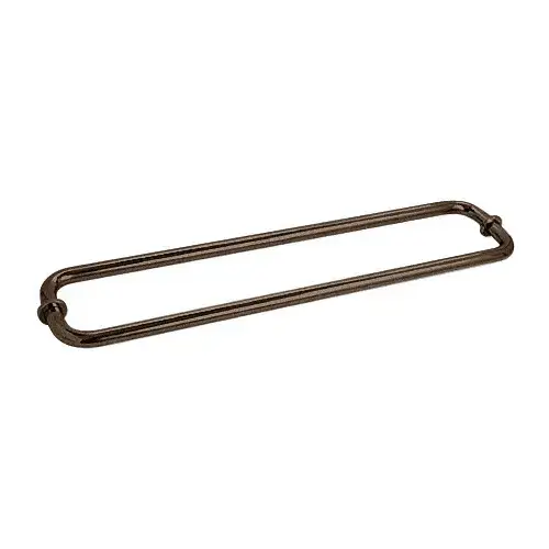 Oil Rubbed Bronze 24" BM Series Back-to-Back Tubular Towel Bars With Metal Washers