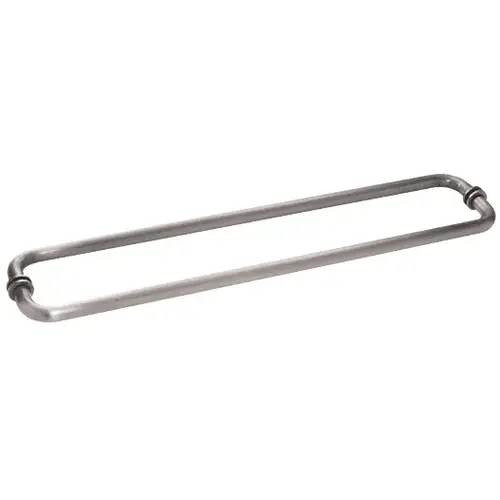 Antique Brushed Nickel 24" BM Series Back-to-Back Tubular Towel Bars With Metal Washers Antique Brushed Nickel 24" BM Series Back-to-Back Tubular Towel Bars With Metal Washers