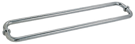 CRL BM24X24PN Polished Nickel 24" BM Series Back-to-Back Tubular Towel Bars With Metal Washers