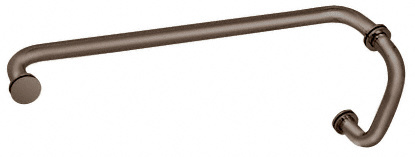 CRL BM6X180RB Oil Rubbed Bronze 6" Pull Handle and 18" Towel Bar BM Series Combination With Metal Washers