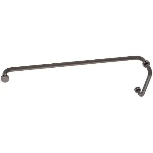 Oil Rubbed Bronze 6" Pull Handle and 24" Towel Bar BM Series Combination With Metal Washers Oil Rubbed Bronze 6" Pull Handle and 24" Towel Bar BM Series Combination With Metal Washers