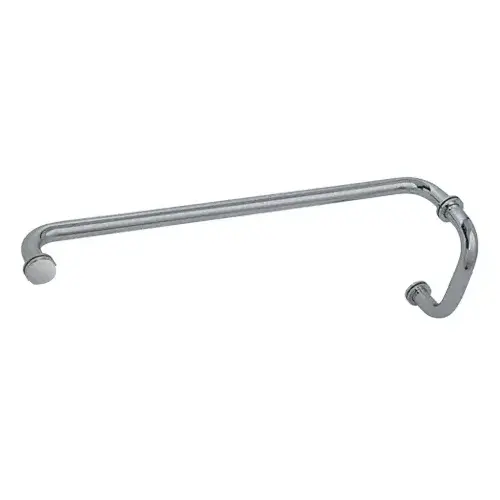 Brushed Nickel 6" Pull Handle and 24" Towel Bar BM Series Combination With Metal Washers Brushed Nickel 6" Pull Handle and 24" Towel Bar BM Series Combination With Metal Washers