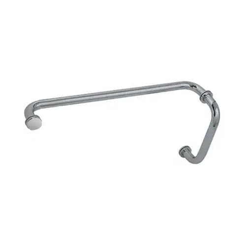 Brushed Nickel 8" Pull Handle and 18" Towel Bar BM Series Combination With Metal Washers