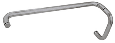 CRL BMNW6X18BN Brushed Nickel 6" Pull Handle and 18" Towel Bar BM Series Combination Without Metal Washers