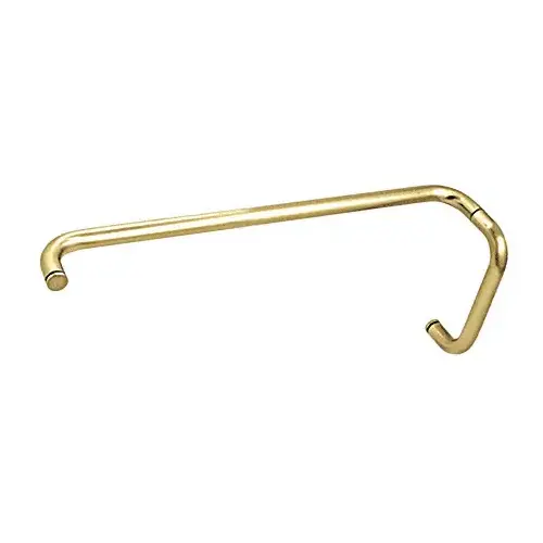 Polished Brass 8" Pull Handle and 22" Towel Bar BM Series Combination Without Metal Washers Polished Brass 8" Pull Handle and 22" Towel Bar BM Series Combination Without Metal Washers