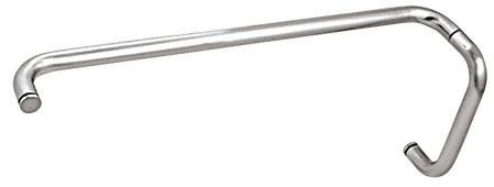 CRL BMNW8X22CH Polished Chrome 8" Pull Handle and 22" Towel Bar BM Series Combination Without Metal Washers