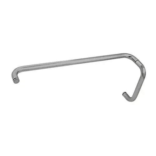 Brushed Nickel 8" Pull Handle and 24" Towel Bar BM Series Combination Without Metal Washers
