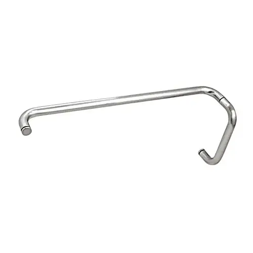 Polished Chrome 8" Pull Handle and 24" Towel Bar BM Series Combination Without Metal Washers Polished Chrome 8" Pull Handle and 24" Towel Bar BM Series Combination Without Metal Washers