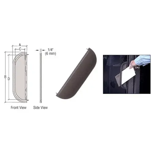 Duranodic Bronze Bulk Packed 1-11/16" x 8-5/8" Opening Standard Mail Slot Duranodic Bronze Bulk Packed 1-11/16" x 8-5/8" Opening Standard Mail Slot