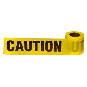 CRL BT300 Safety Caution Tape Yellow - 300 Foot Roll