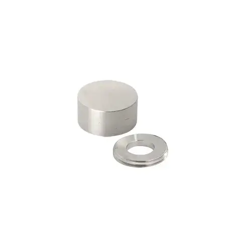Brushed Stainless Color Match Bolt Cover Button