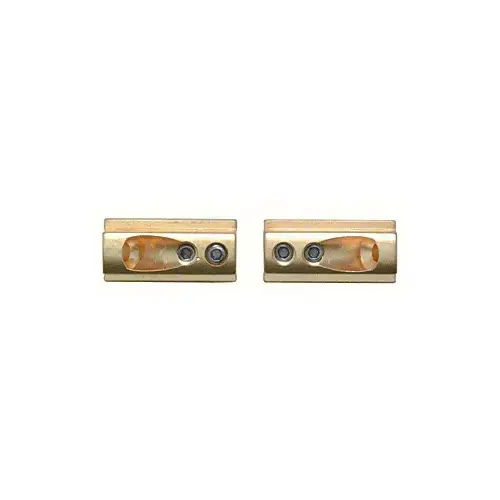 Brass Wall Mounting Brackets - Pair Aluminum