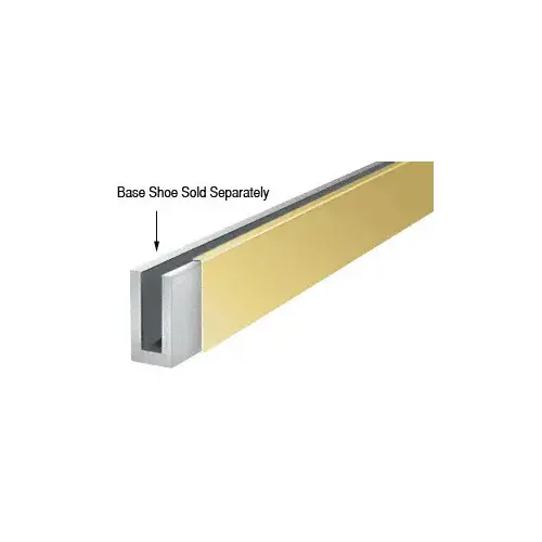 Polished Brass 120" Cladding for W5B Series Windscreen and Smoke Baffle Base Shoe Polished Brass 120" Cladding for W5B Series Windscreen and Smoke Baffle Base Shoe