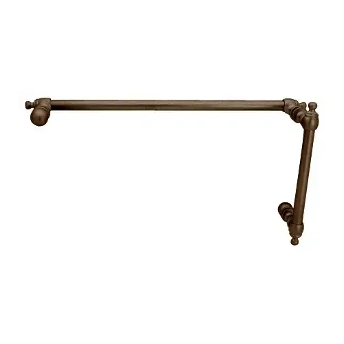 Oil Rubbed Bronze Colonial Style Combination 6" Pull Handle With 18" Towel Bar Oil Rubbed Bronze Colonial Style Combination 6" Pull Handle With 18" Towel Bar
