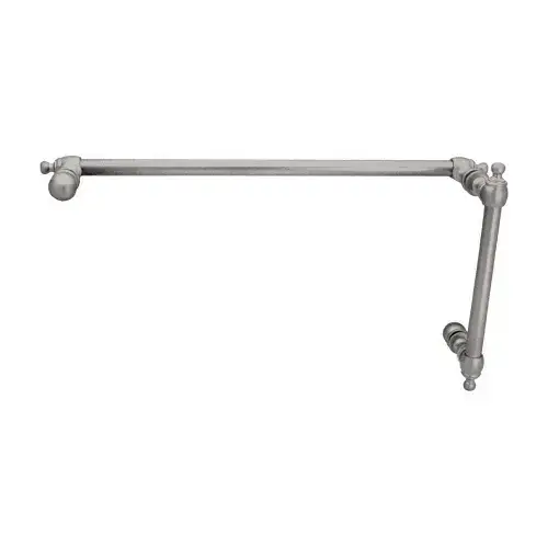 Brushed Nickel Colonial Style Combination 6" Pull Handle With 18" Towel Bar Brushed Nickel Colonial Style Combination 6" Pull Handle With 18" Towel Bar