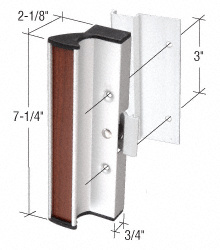 CRL C1055 Aluminum Clamp - Style Surface Mount Handle 3" Screw Holes for International Doors