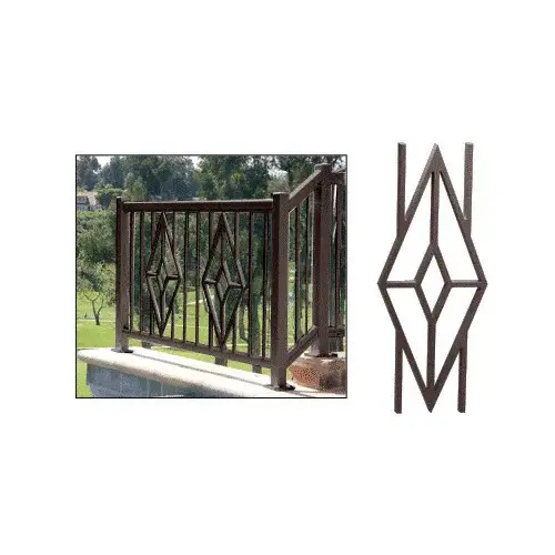 Matte Bronze 42" Diamond Cast Infill Matte Bronze 42" Diamond Cast Infill