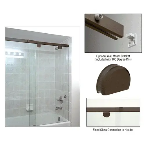 Dark Bronze 180 degree with Rounded Style Clamp - 65" Dark Bronze 180 degree with Rounded Style Clamp - 65"