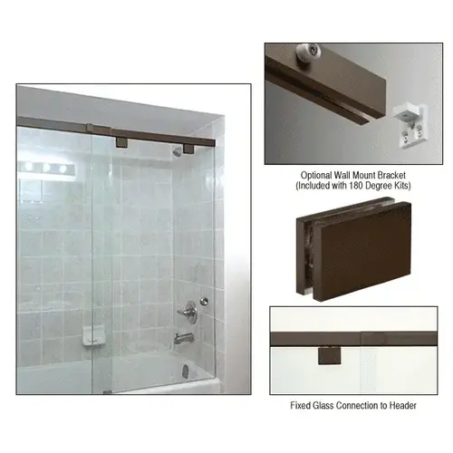 Dark Bronze 180 degree with Square Style Clamp - 65" Dark Bronze 180 degree with Square Style Clamp - 65"