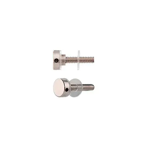 316 Polished Stainless 1/2" Diameter Standoff Cap Assembly 316 Polished Stainless 1/2" Diameter Standoff Cap Assembly