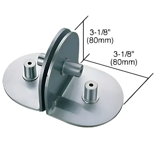 316 Polished Stainless 2-Way Glass / 1-Way Wall Circular Bracket 316 Polished Stainless 2-Way Glass / 1-Way Wall Circular Bracket