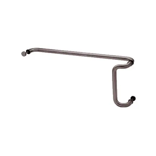 Dark Bronze 12" x 28" Back-to-Back Offset Combination Push and Pull Handle Set Dark Bronze 12" x 28" Back-to-Back Offset Combination Push and Pull Handle Set