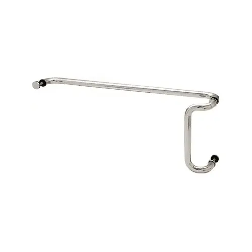 Polished Stainless 12" x 28" Back-to-Back Offset Combination Push and Pull Handle Set Polished Stainless 12" x 28" Back-to-Back Offset Combination Push and Pull Handle Set