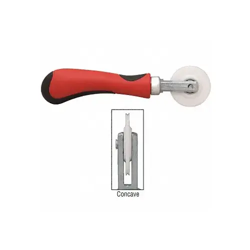 Nylon 1/8" Comfort Grip Single Concave Edge Roller