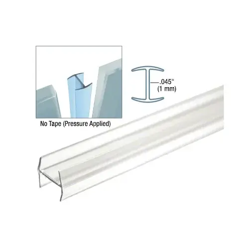 Clear Copolymer Strip for 180 degree Glass-to-Glass Joints - 12.8mm Laminated Glass