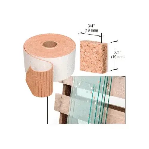 3/4" x 3/4" x 1/4" Cork No-Adhesive Shipping Pads - Bulk - pack of 5000