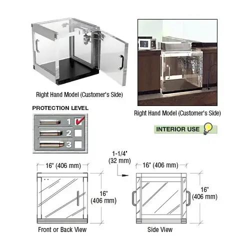 Bullet Protection Level 1 Clear Vision Right Hand Package Receiver Bullet Protection Level 1 Clear Vision Right Hand Package Receiver