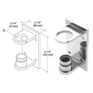 CRL CR15FBPS 316 Polished Stainless CRS Fascia Mount Bracket
