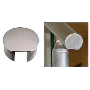 CRL CR20ECBS Brushed Stainless 2" CRS Top Rail End Cap