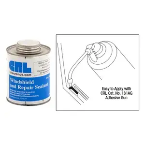 CRL CRL1716 Black Pint Windshield and Repair Butyl Sealant
