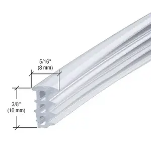 CRL CRL2944 290/295 Series 5/16" and 3/8" Replacement Vinyl Gasket for Fixed Panel Clear