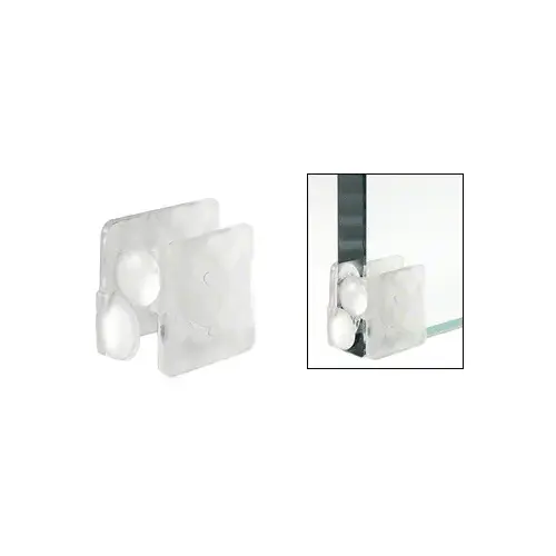 Door Edge Guards for 290/295, 490/495 & 690/695 Series Sliding Door Systems Clear - pack of 4