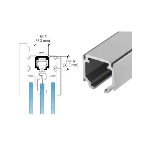51 Satin Anodized Finish Series Top Track - 118" 51 Satin Anodized Finish Series Top Track - 118"