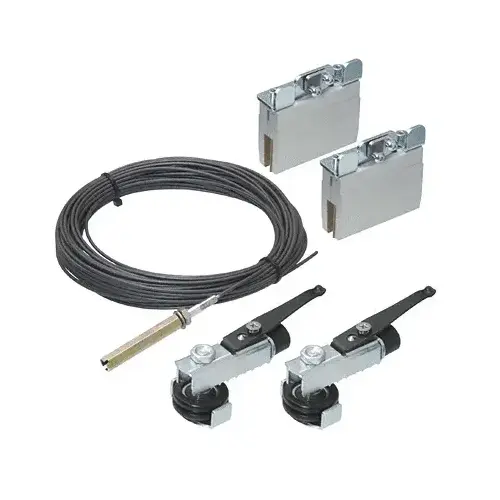 50 Synchronizing Hardware Set for 5/16" to 3/8" Tempered Glass Doors 50 Synchronizing Hardware Set for 5/16" to 3/8" Tempered Glass Doors