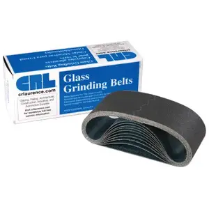 CRL CRL3X21120X 3" x 21" 120X Grit Glass Grinding Belts for Portable Sanders - 10/Bx