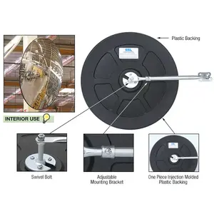 CRL CVM8026 26" Diameter Circular Heavy-Duty Glass Convex Mirror