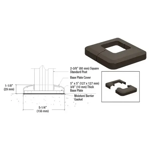 Matte Bronze Base Plate Cover