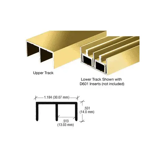Brite Gold Anodized "Standard" Aluminum Upper or Lower Channel - 23" Stock Length Brite Gold Anodized "Standard" Aluminum Upper or Lower Channel - 23" Stock Length
