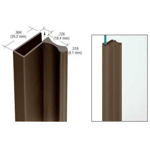 Duranodic Bronze Extruded Aluminum for Showcase Finger Pull with 1" Lip 144" Stock Length Duranodic Bronze Extruded Aluminum for Showcase Finger Pull with 1" Lip 144" Stock Length