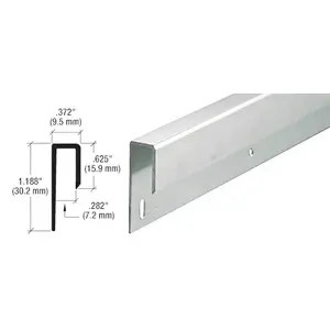 CRL D645A Satin Anodized 1/4