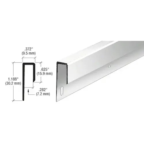 Dipped Brite Anodized 1/4" Deep Nose Aluminum J-Channel 23" Stock Length - pack of 50 Dipped Brite Anodized 1/4" Deep Nose Aluminum J-Channel 23" Stock Length - pack of 50