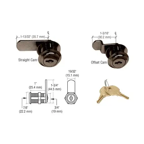 Bronze Cam Lock - Keyed Alike Bronze Cam Lock - Keyed Alike