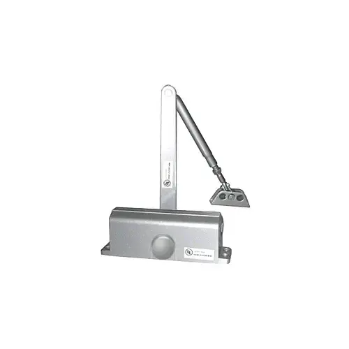 Aluminum ANSI Grade 1 Size 1 Light Duty Surface Mount Door Closer