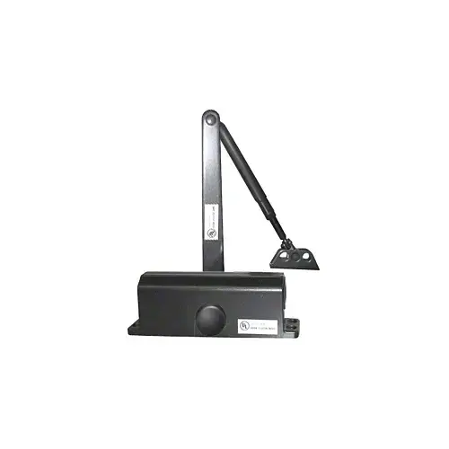 Black ANSI Grade 1 Size 1 Light Duty Surface Mount Door Closer Black ANSI Grade 1 Size 1 Light Duty Surface Mount Door Closer