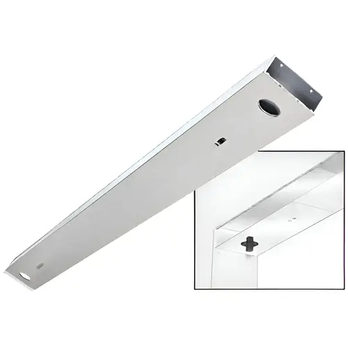 Brushed Stainless Custom Length 4-1/2" No Pocket Double Sided Door Header Brushed Stainless Custom Length 4-1/2" No Pocket Double Sided Door Header