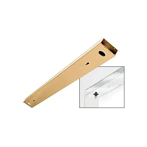 Polished Brass Custom Length 4-1/2" No Pocket Double Sided Door Header Polished Brass Custom Length 4-1/2" No Pocket Double Sided Door Header